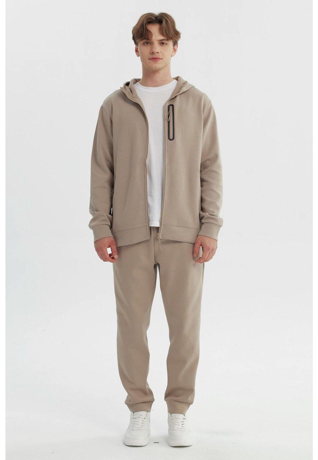 Polerón Hombre Slim Beige Oscuro - ll-3