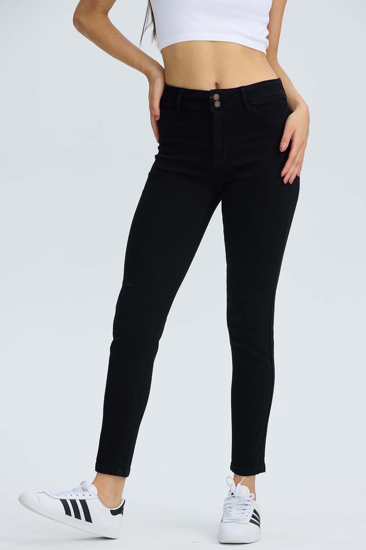 Jeans Mujer Push Jeny Negro-1