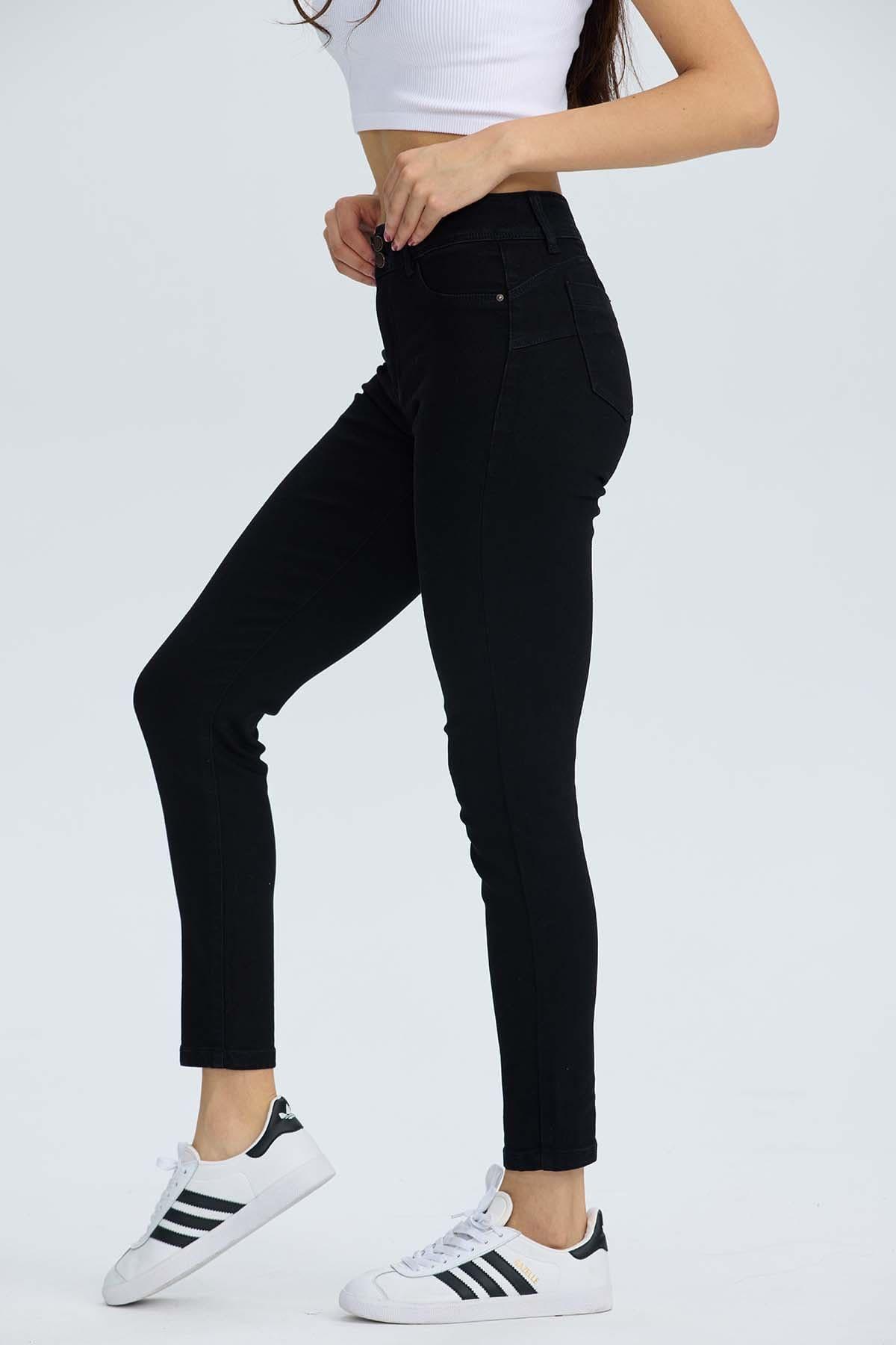 Jeans Mujer Push Jeny Negro-2