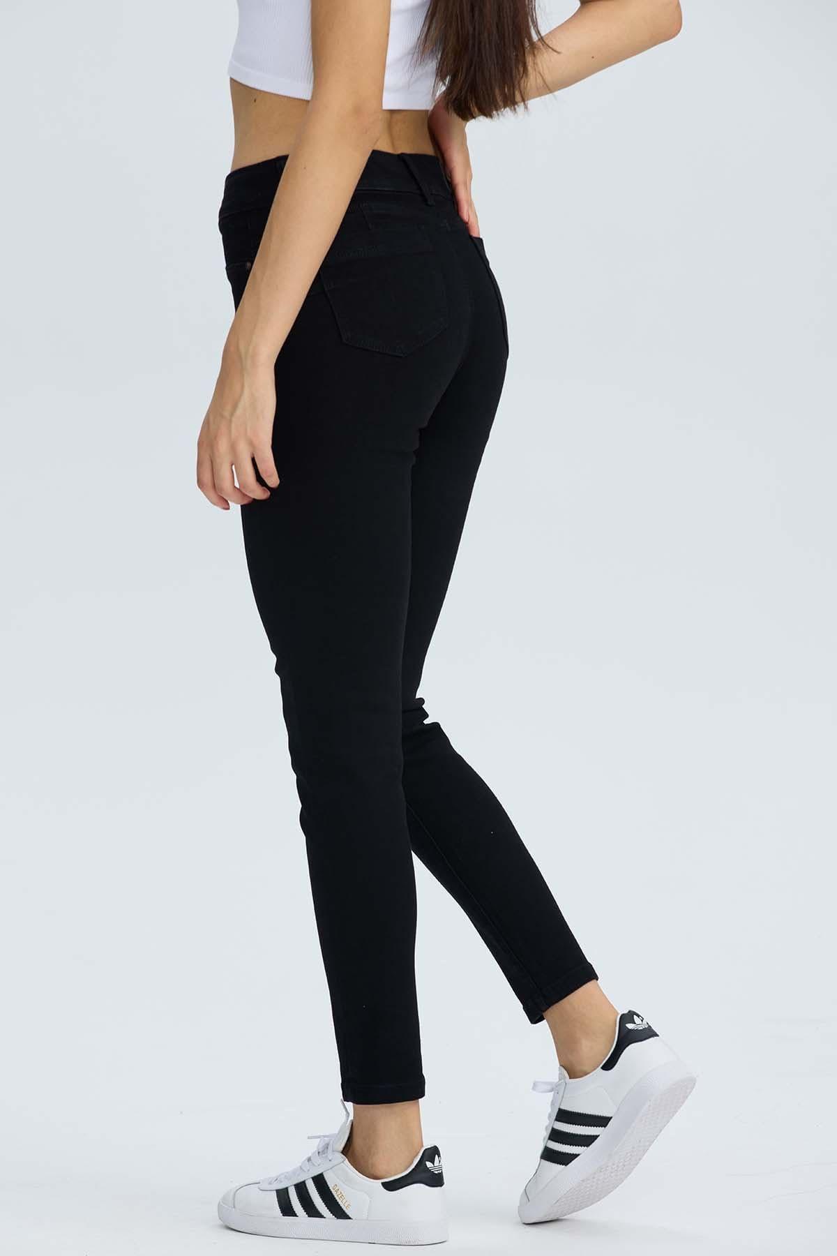 Jeans Mujer Push Jeny Negro-3