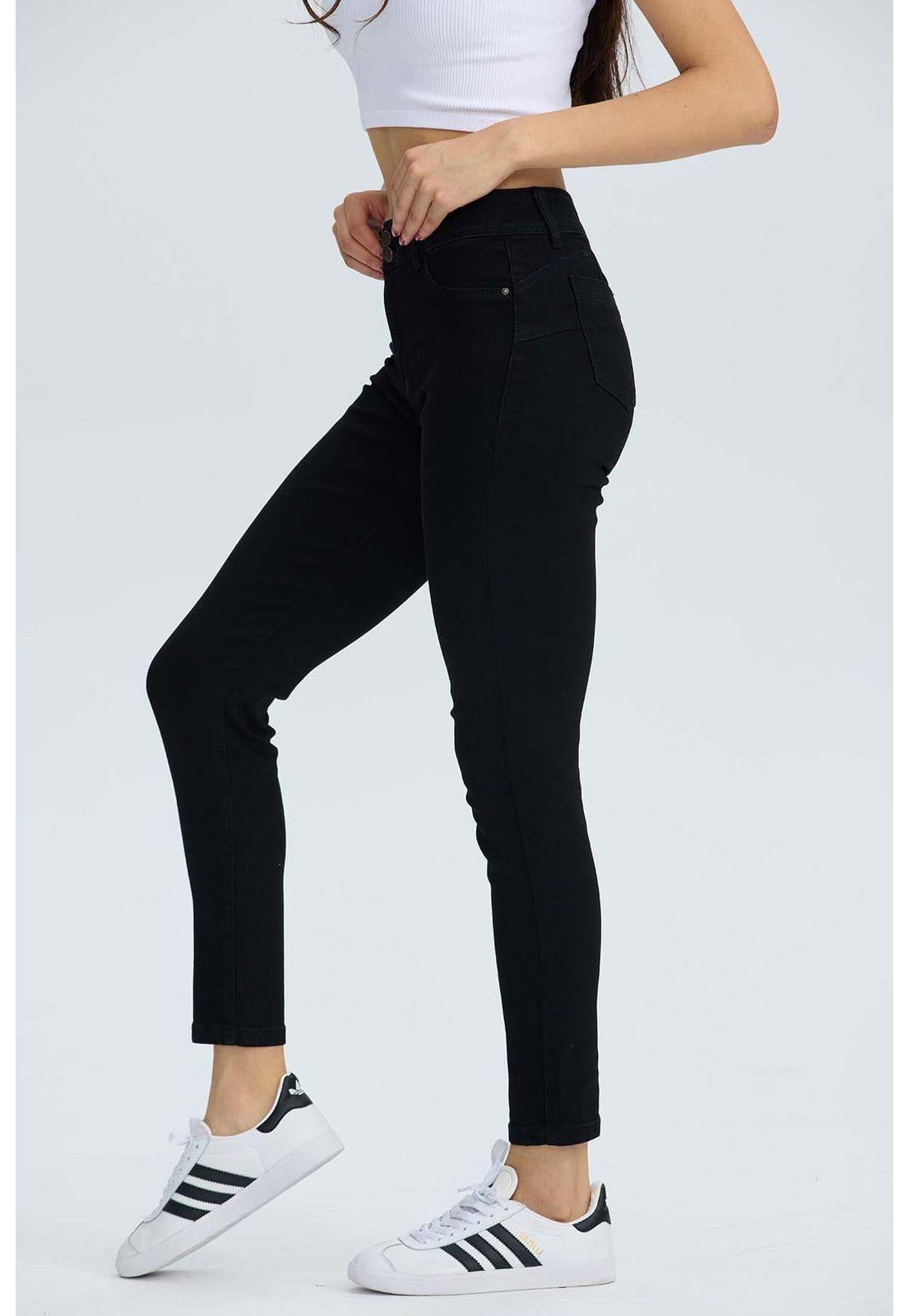 Jeans Mujer Push Jenny Negro-2