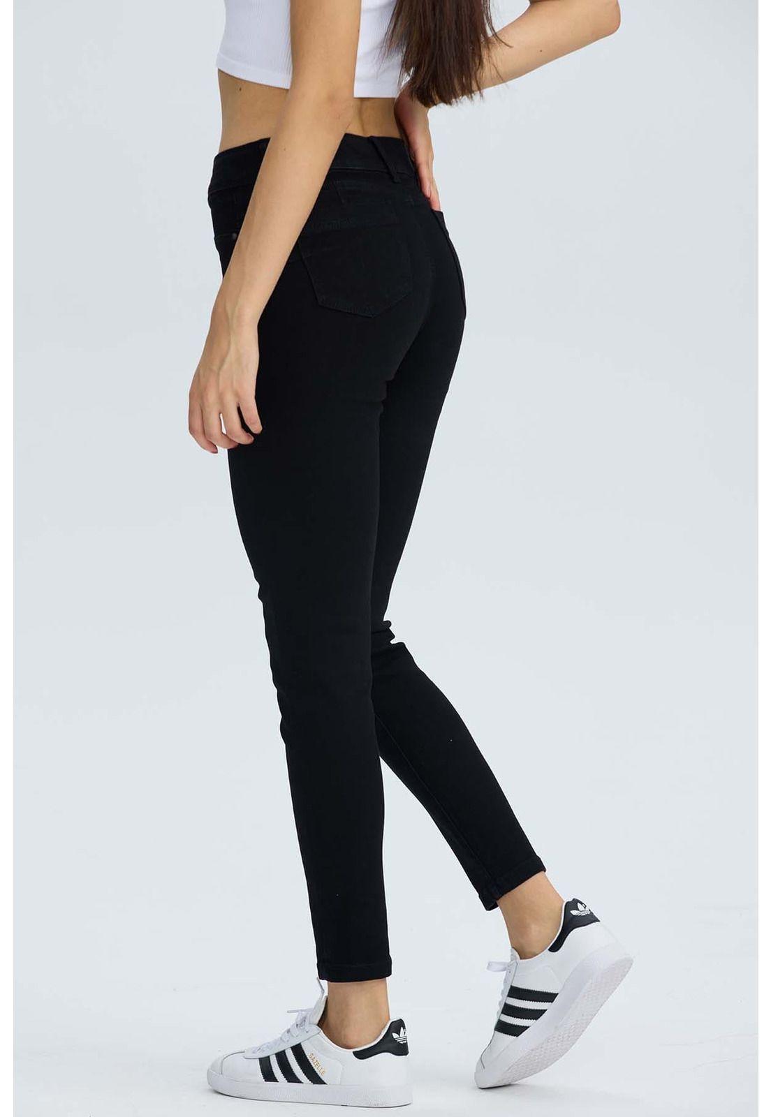 Jeans Mujer Push Jenny Negro-3