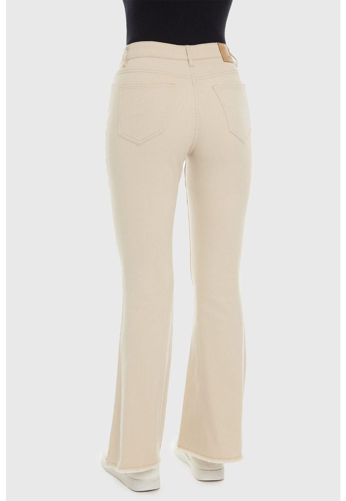 Jeans Mujer Flare Monse Crudo-2