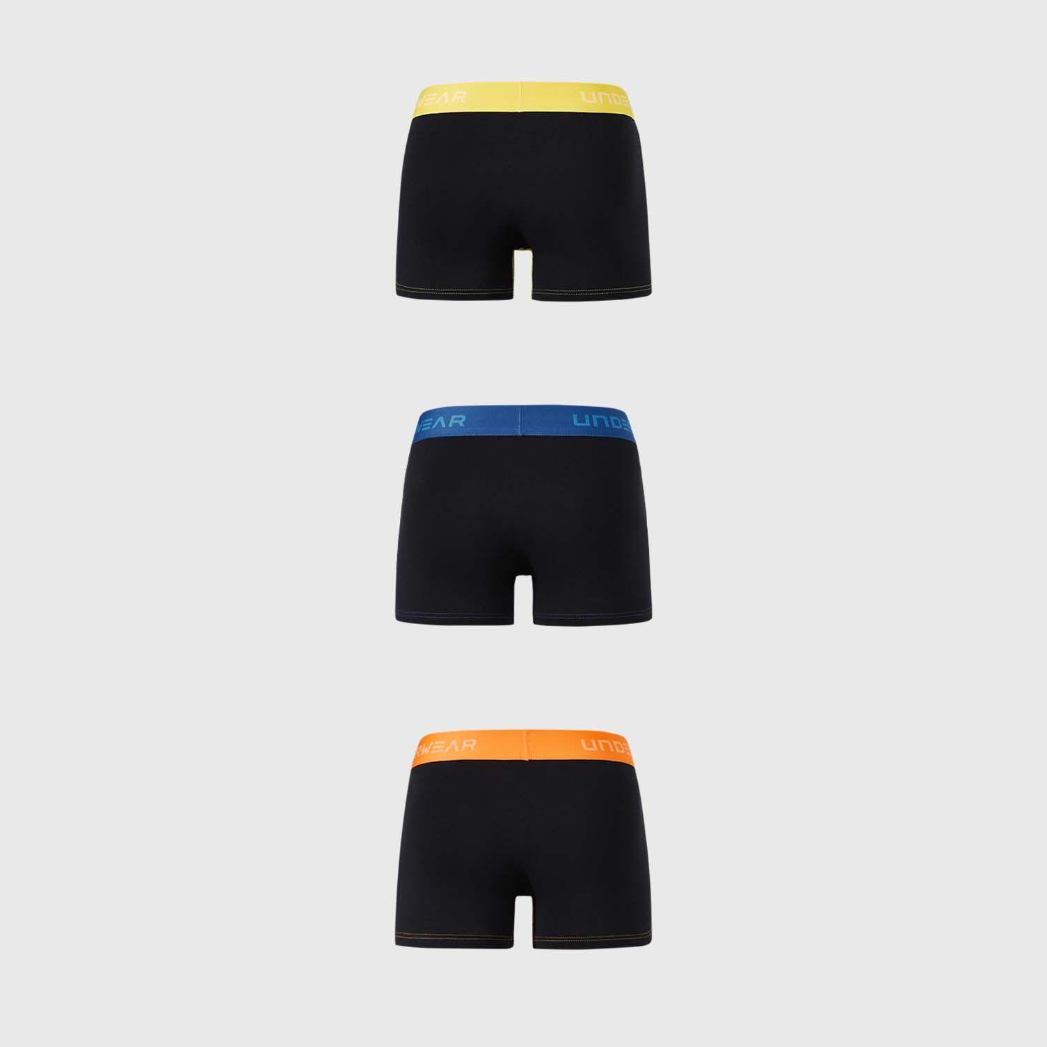 Boxer Hombre Tripack Corto Negro-1
