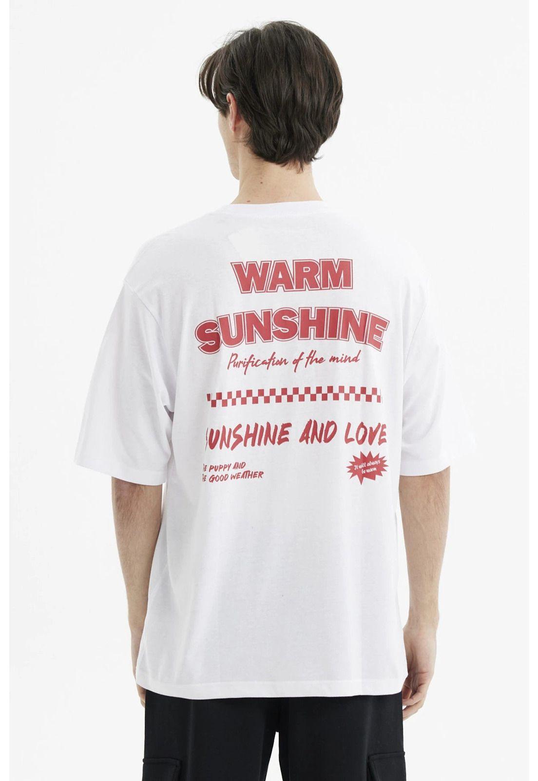 Polera Hombre Oversize Blanco - Vll-1