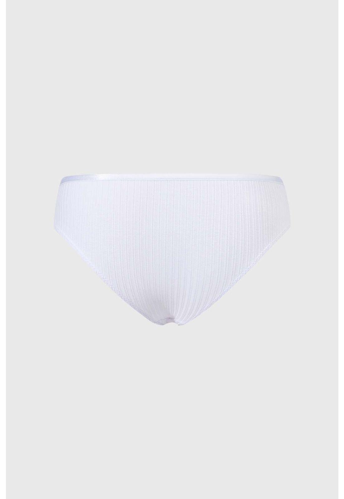 Calzón Mujer Encaje Bi Tono Blanco-1