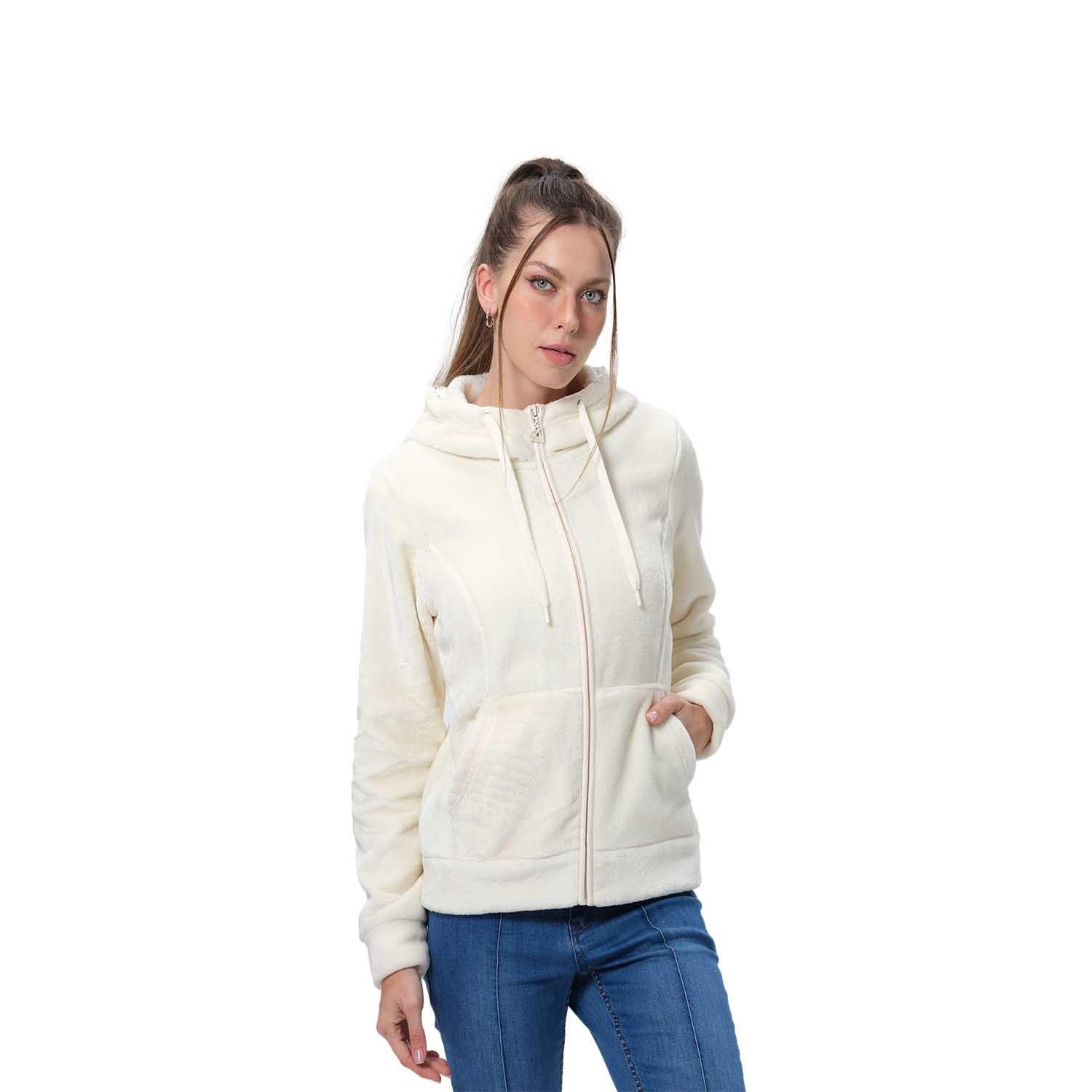 Polar Mujer Full Zipper Entallado Crudo-0