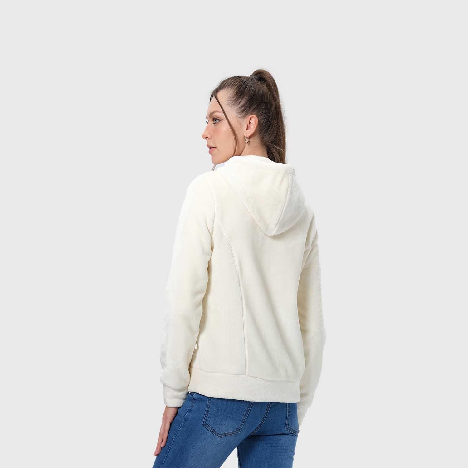 Polar Mujer Full Zipper Entallado Crudo-2