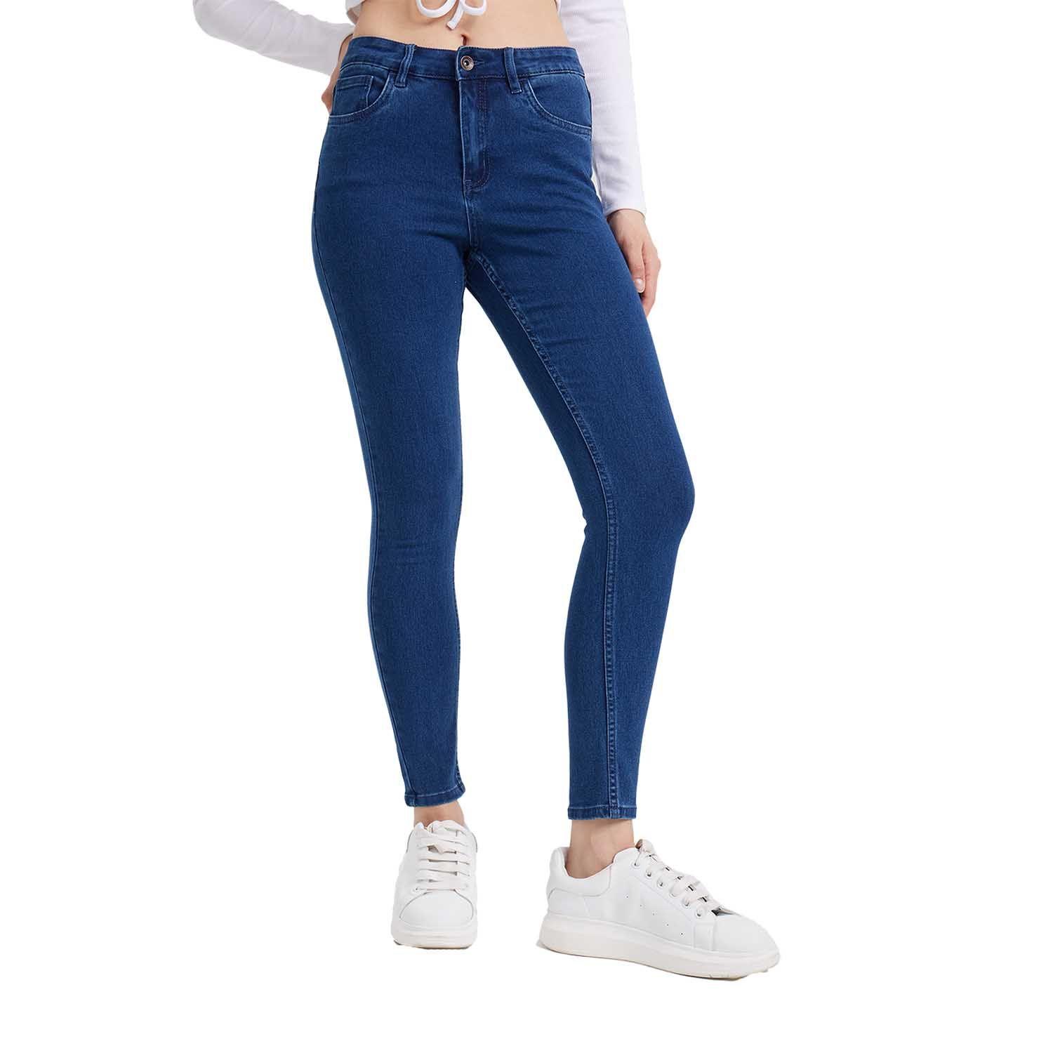 Jeans Mujer Super Skinny Emilia Azul-0