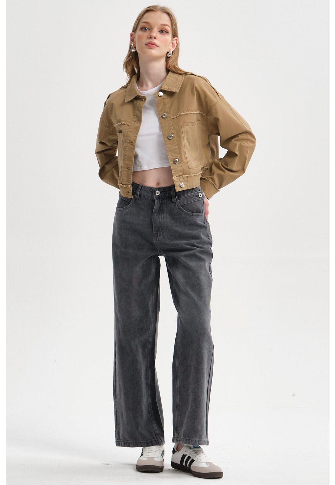 Chaqueta Mujer Corte Camel-3