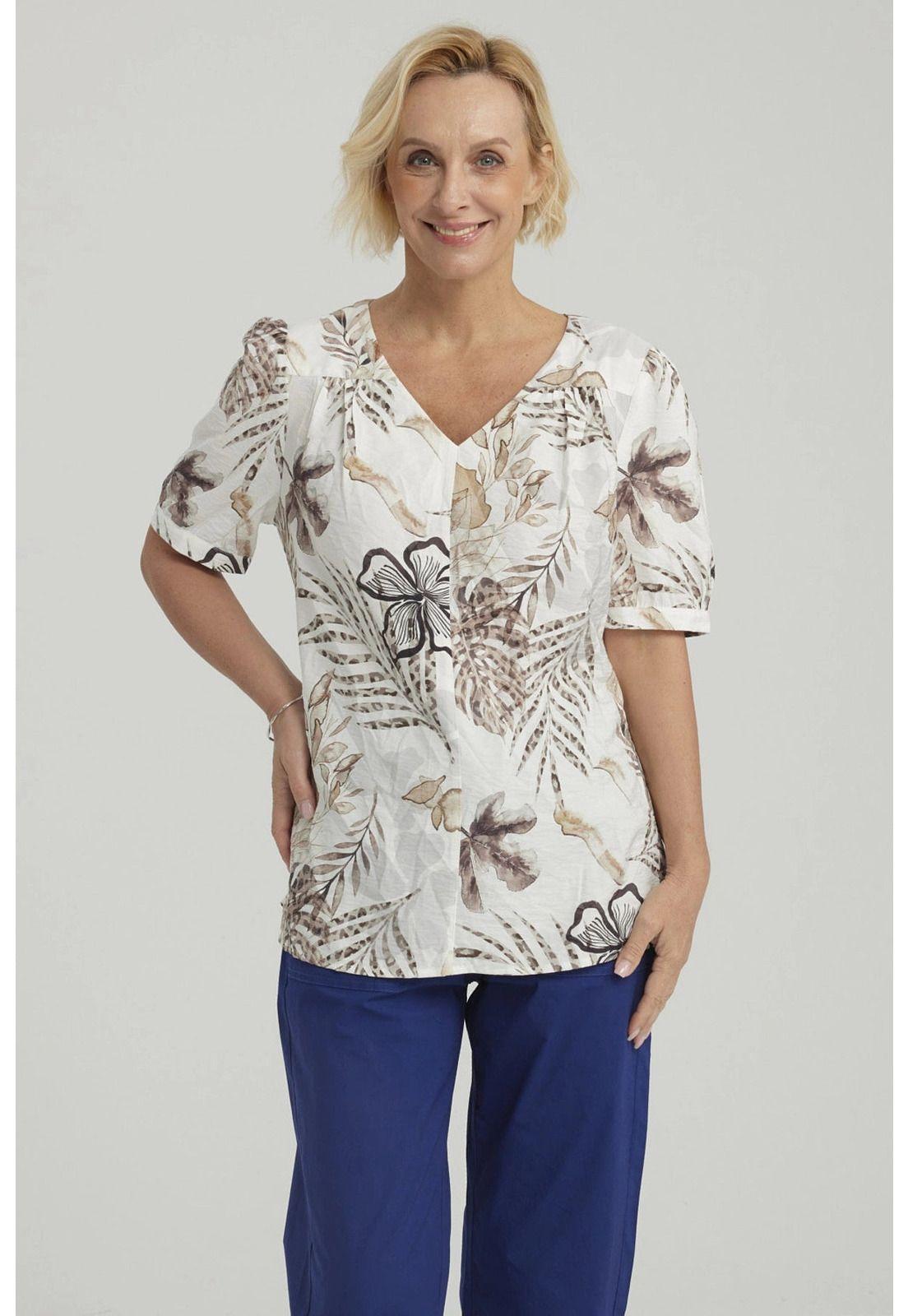 Blusa Mujer Rapport Crudo-0