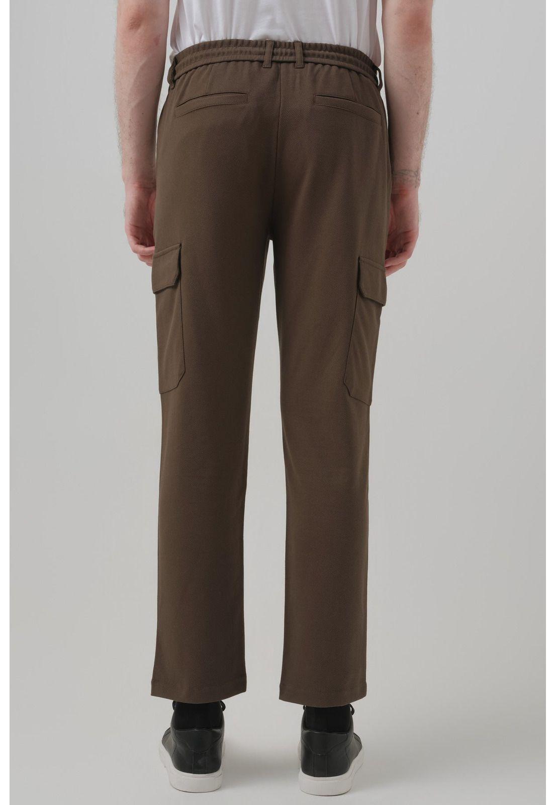 Pantalón Buzo Hombre Calce Recto Verde Olivo - ll-2