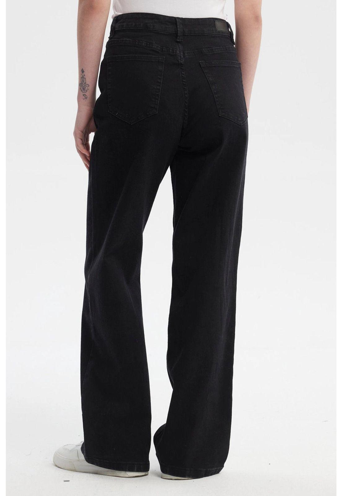 Jeans Mujer Wide Leg Sofia Negro - lll-2