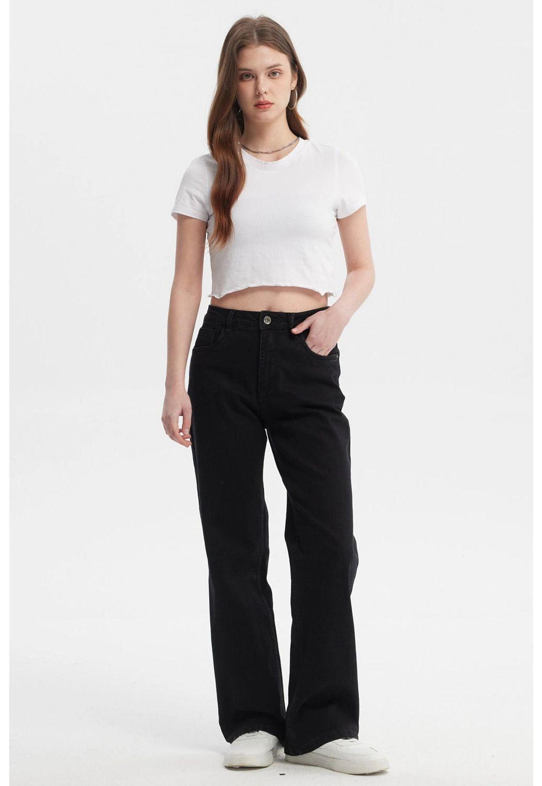 Jeans Mujer Wide Leg Sofia Negro - lll-3