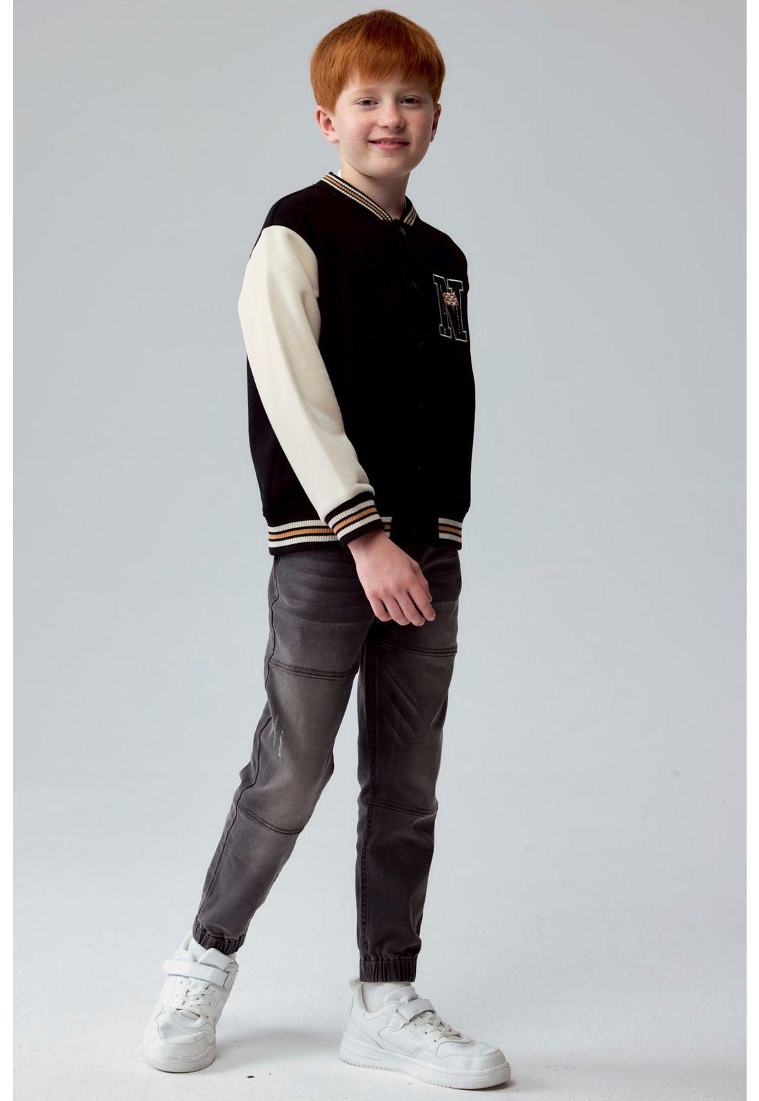 Chaqueta Niño Bomber Negro - V-3