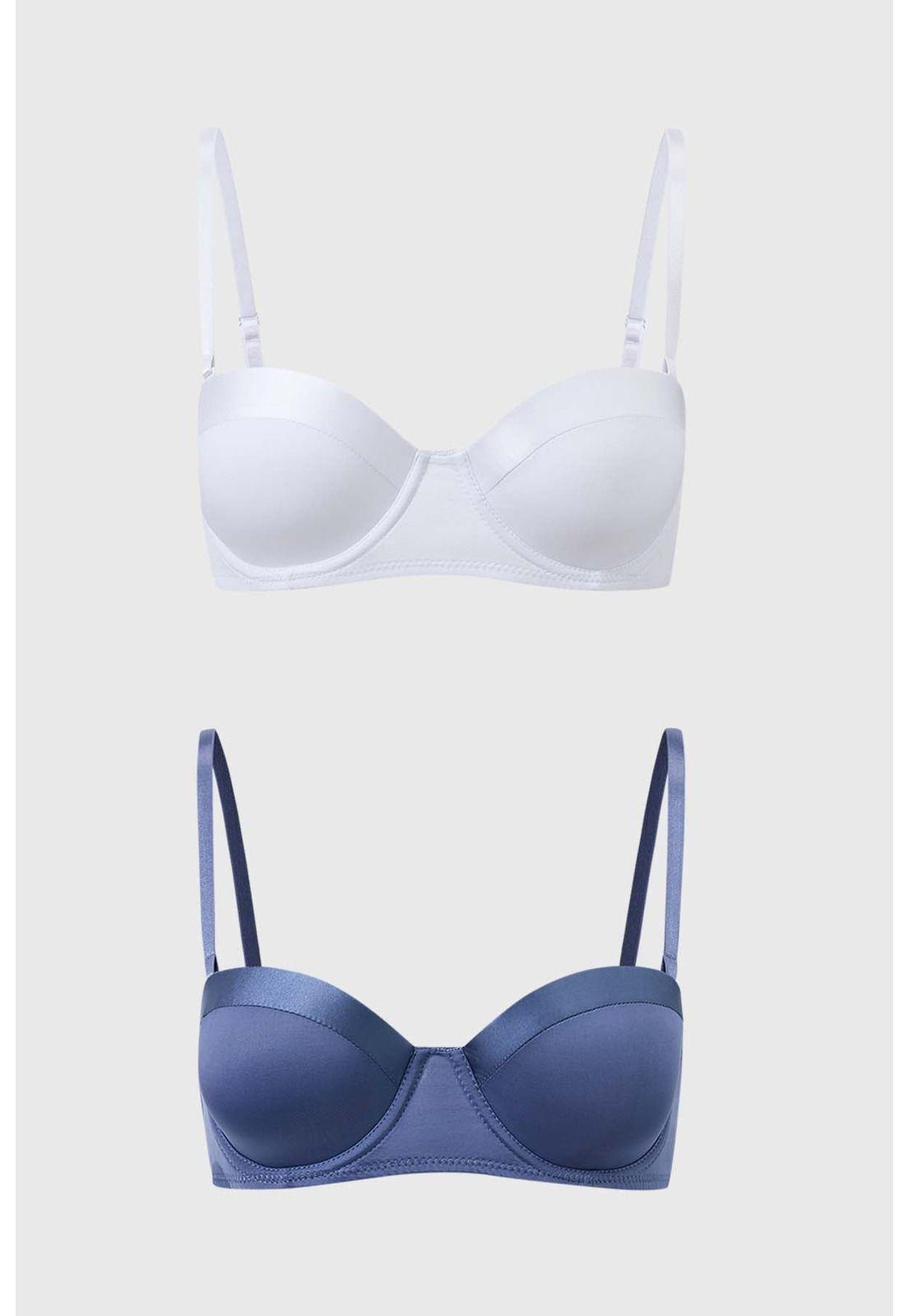 Sostén Mujer Copa Soft Strapless Gris Oscuro-0