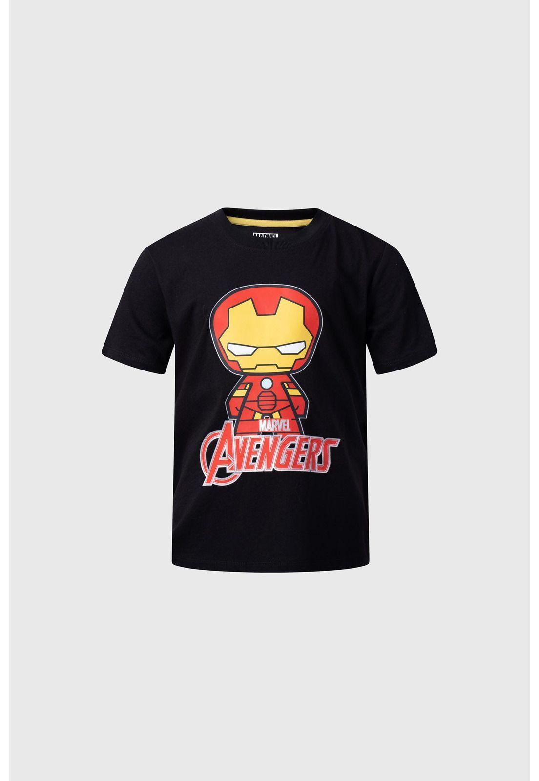 Polera Niño Iron Man Negro-0