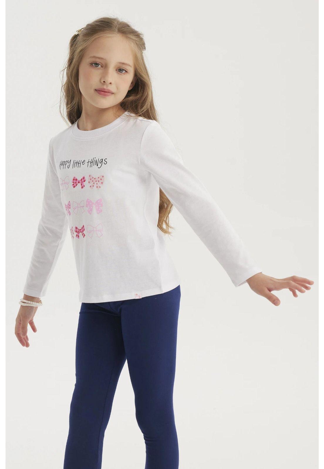 Polera Niña Básica Toddler Blanco-1