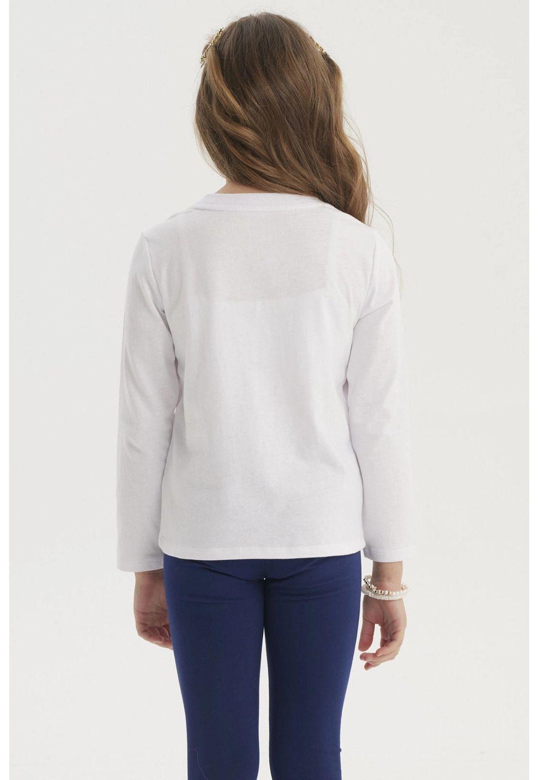 Polera Niña Básica Toddler Blanco-2