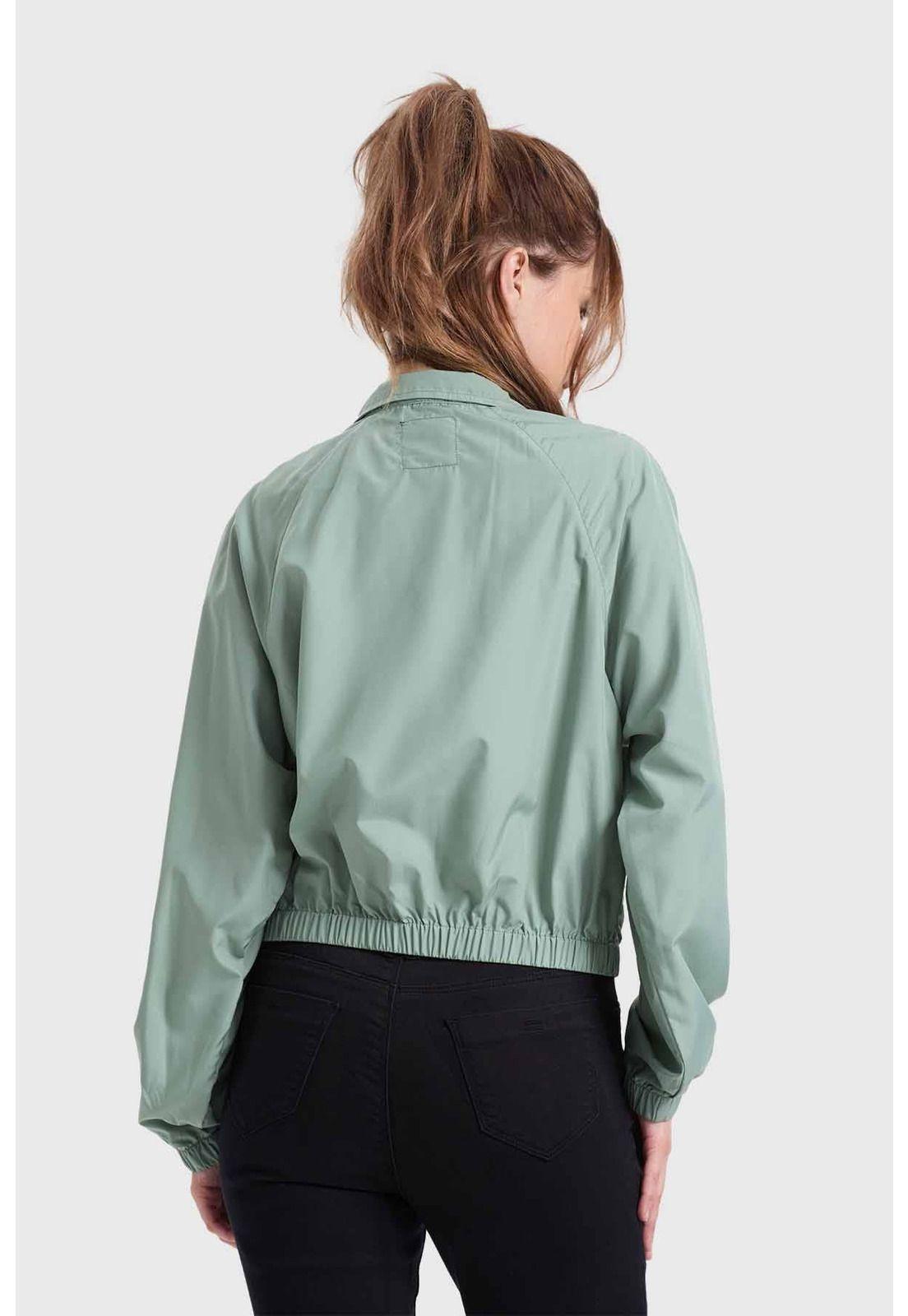 Chaqueta Mujer Cortaviento Verde-2