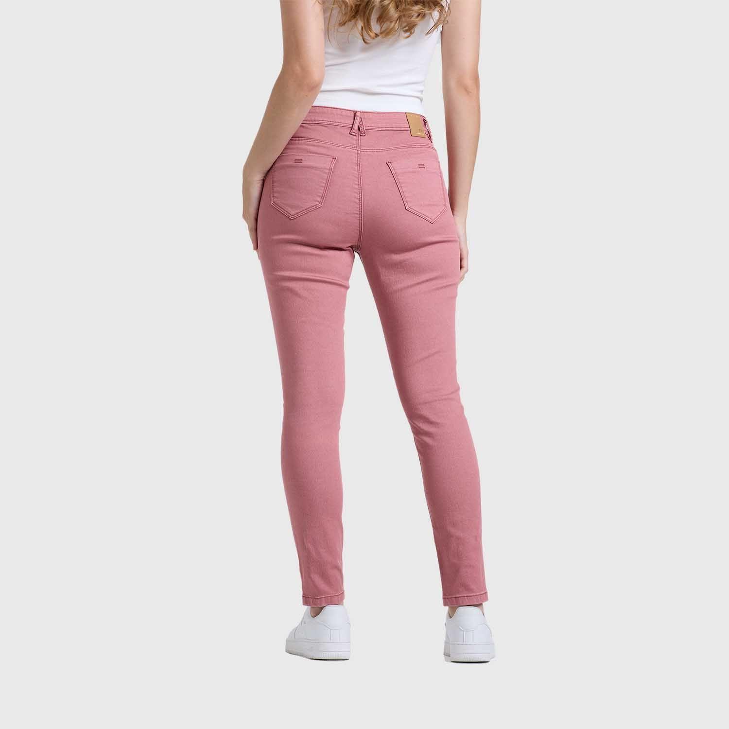 Jeans Mujer Emilia Color Palo Rosa Fashion's Park-2