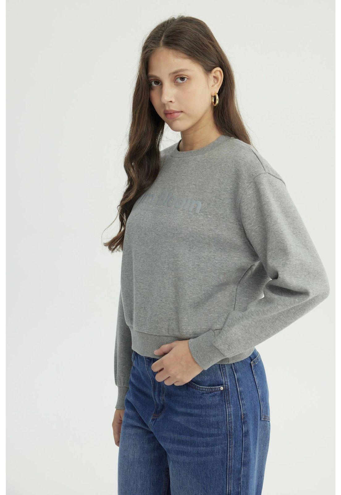 Polerón Mujer Classic Gris-1