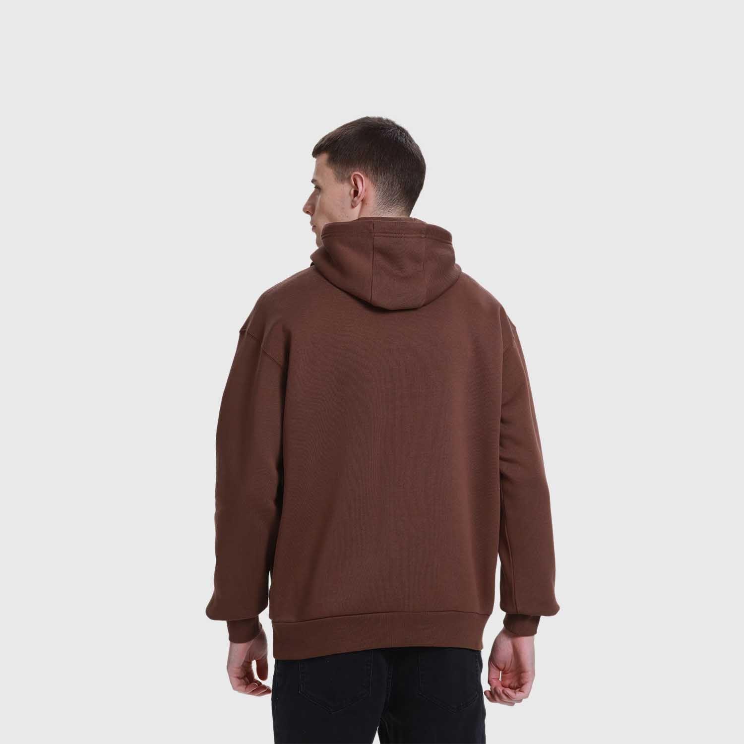 Polerón Hombre Print College Chocolate Fashion's Park-2