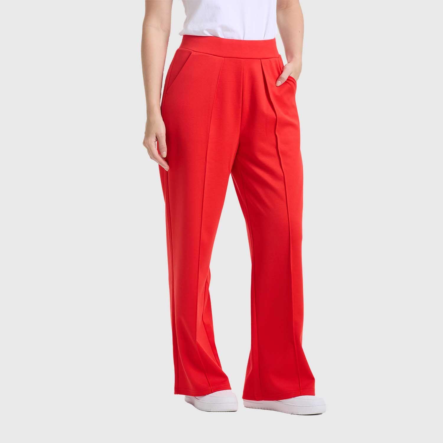Pantalón Mujer Sastrero Pretina Rojo Fashion's Park-1