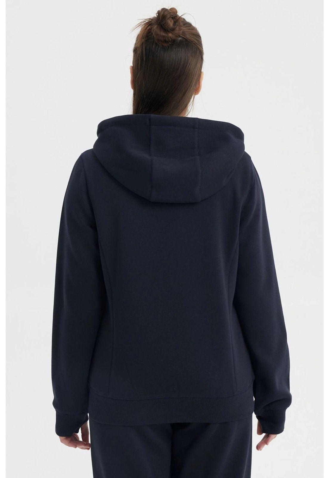 Polerón Escolar Mujer Full Zipper Azul Marino-2