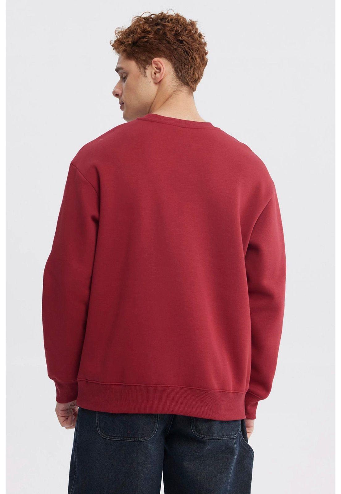 Polerón Hombre Slim Burdeo-2