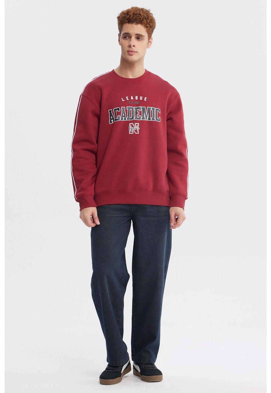 Polerón Hombre Slim Burdeo-3