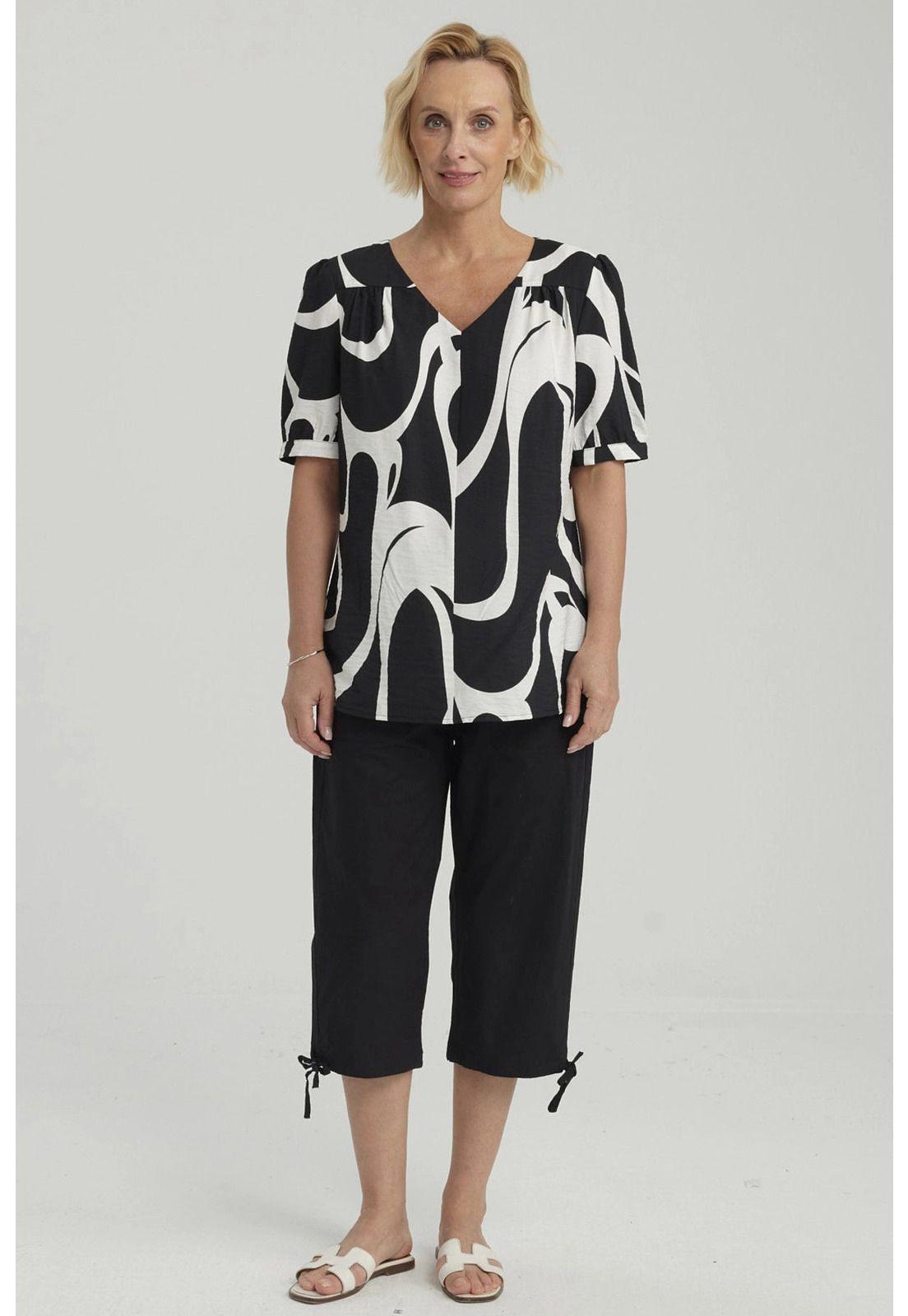 Blusa Mujer Rapport Negro - ll-3