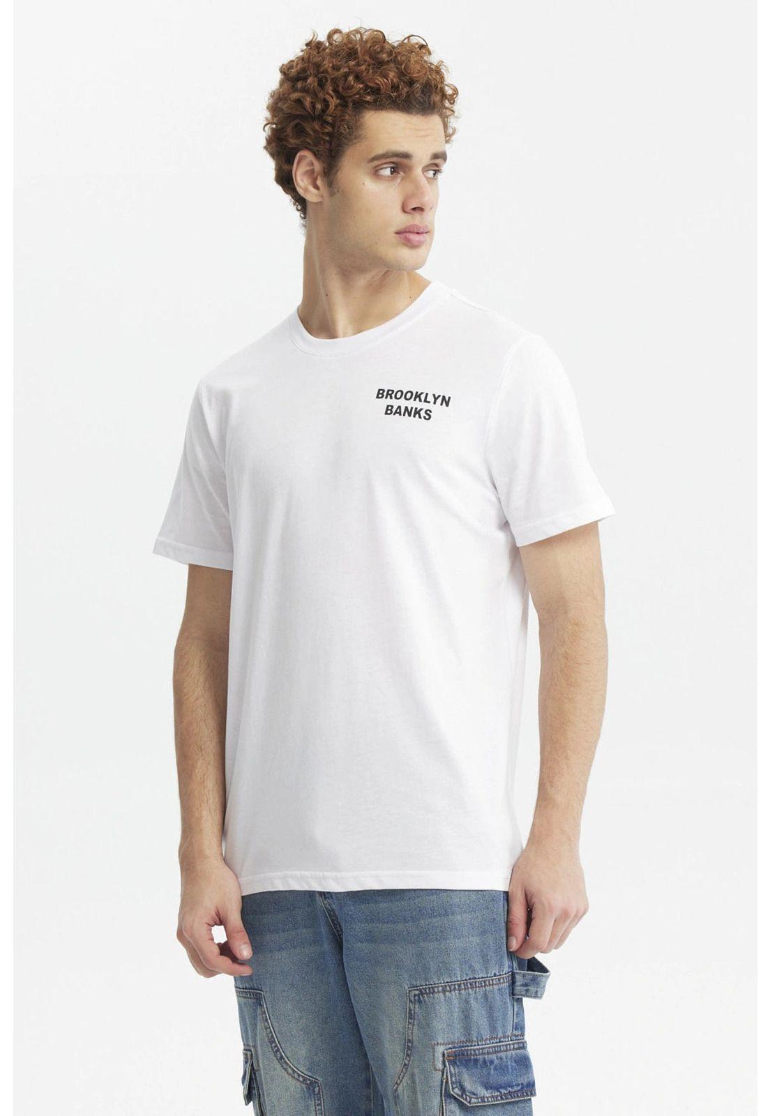 Polera Hombre Slim Blanco - lll-1