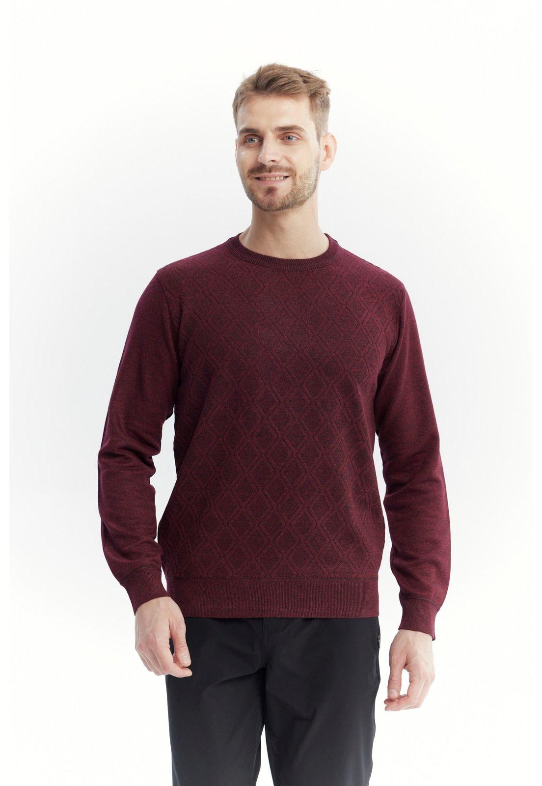 Sweater Hombre Regular Burdeo-0