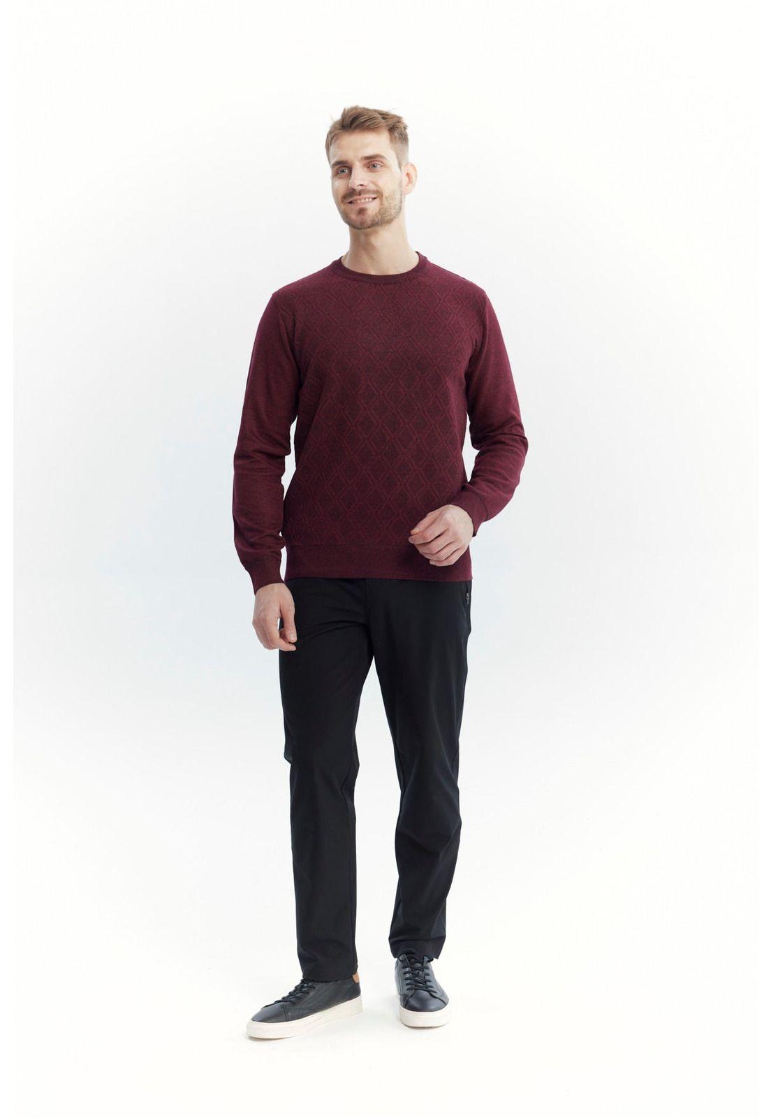 Sweater Hombre Regular Burdeo-3