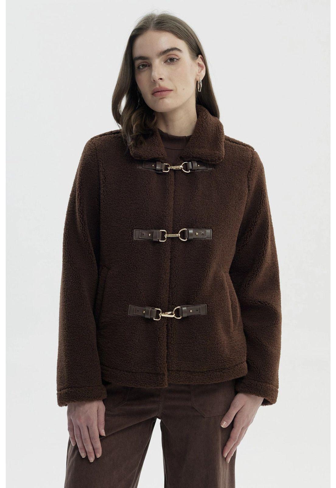 Polar Mujer Tipo Chaqueta Café-0