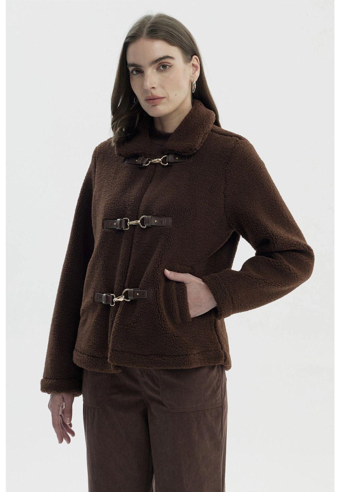 Polar Mujer Tipo Chaqueta Café-1