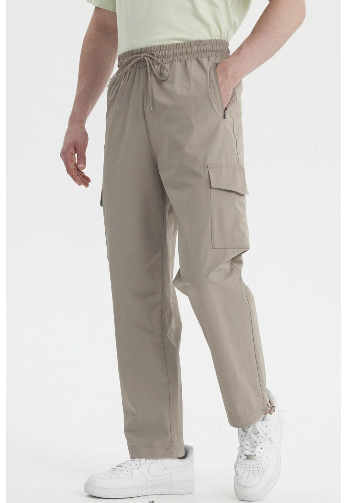 Pantalón Hombre Calce Recto Kaki-1