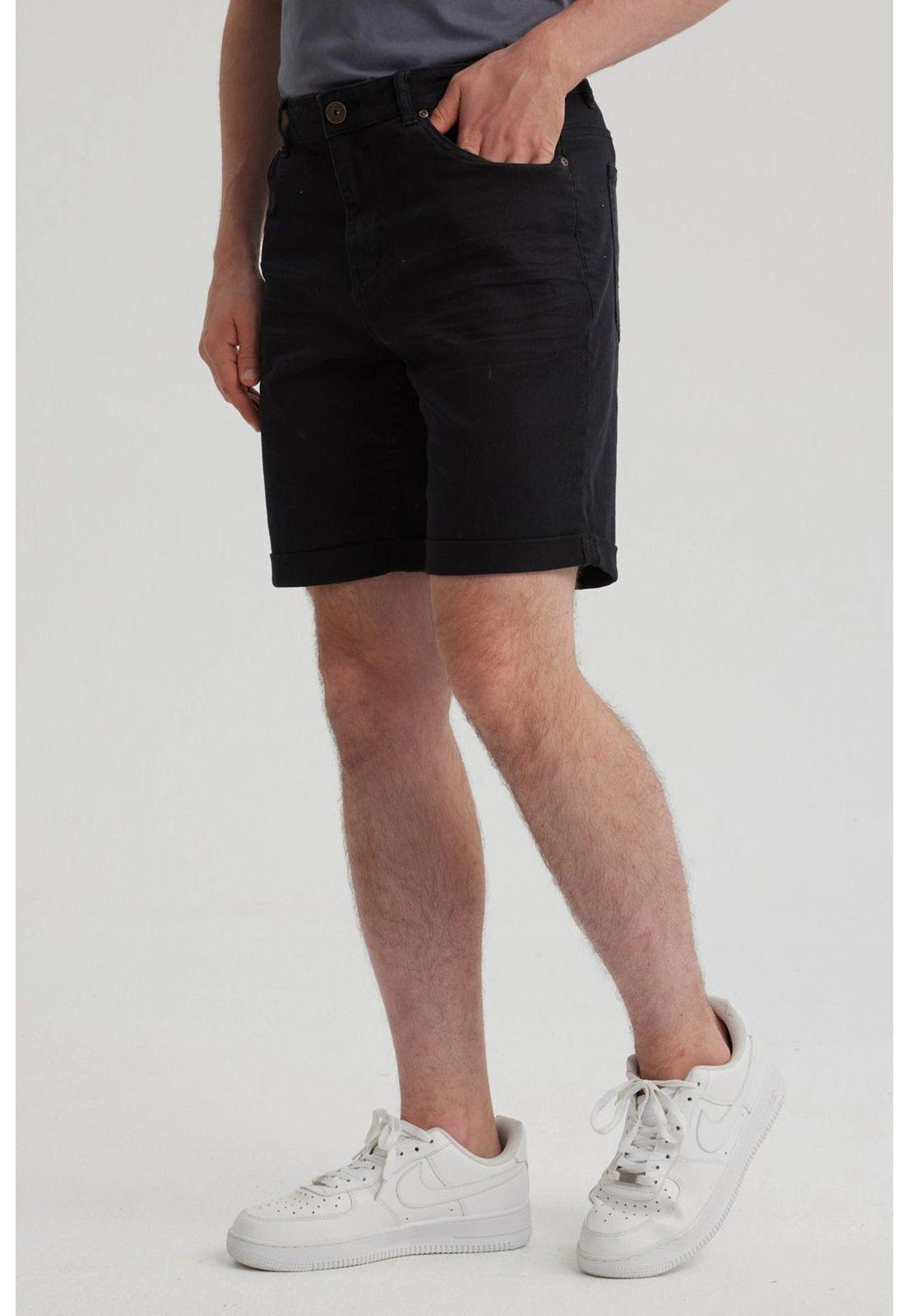 Bermuda Hombre Color Negro-5