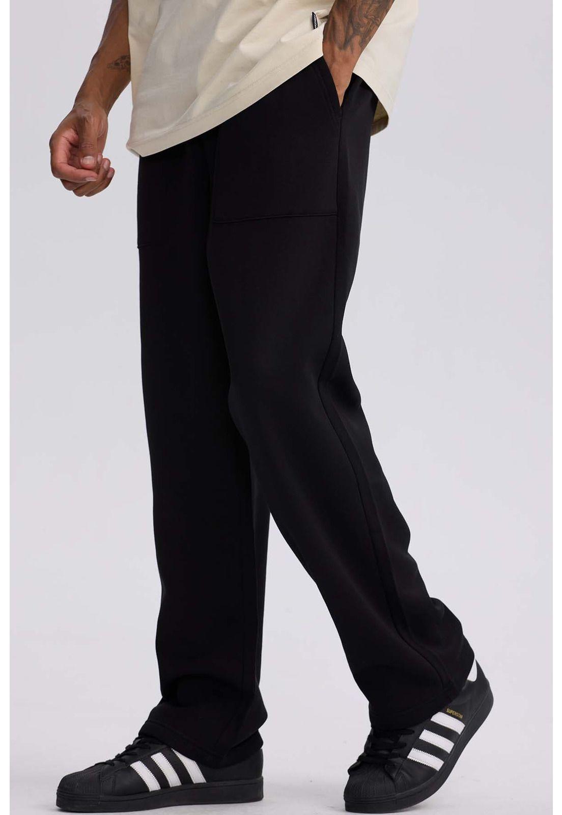 Pantalón Hombre Loose Fit Negro-1