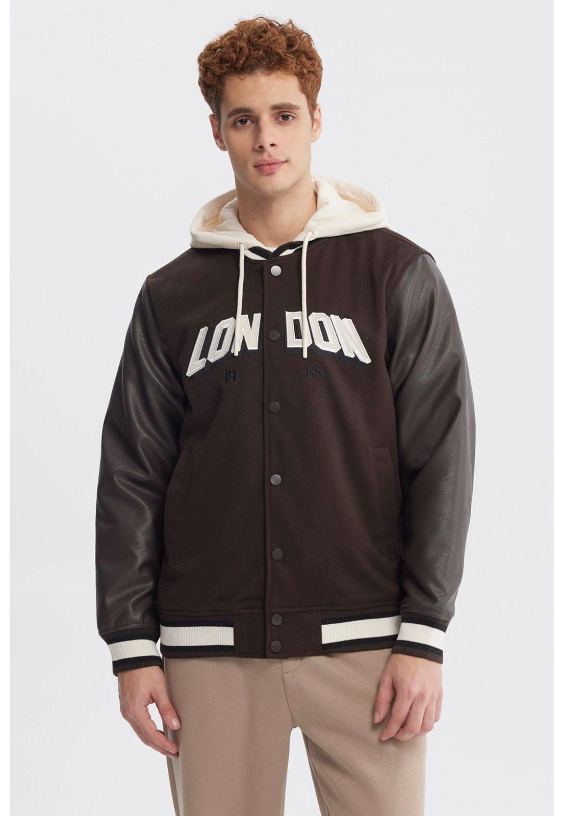 Chaqueta Hombre Slim Juvenil Chocolate-0