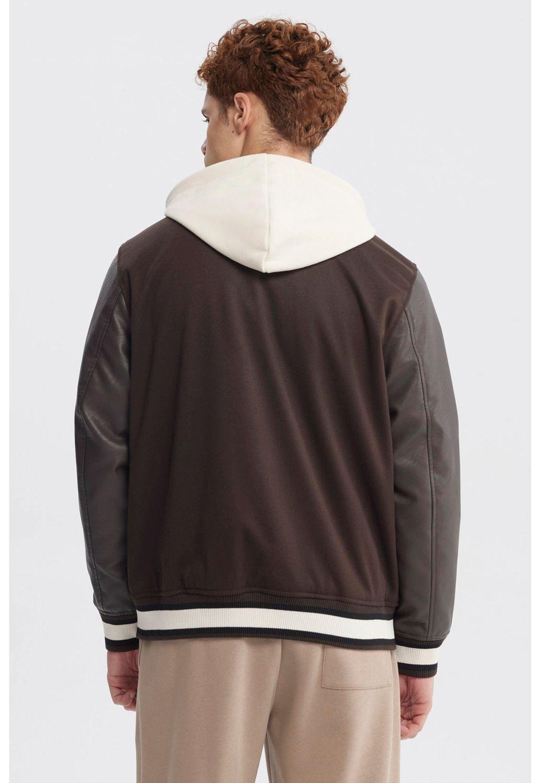 Chaqueta Hombre Slim Juvenil Chocolate-2