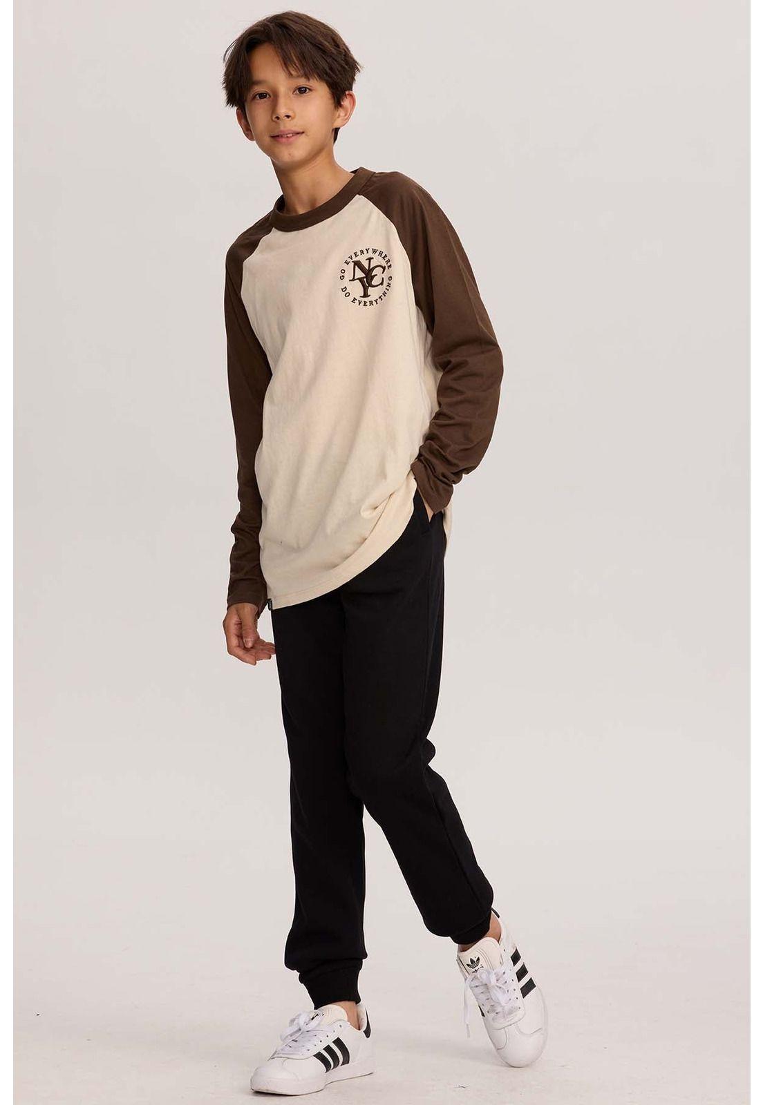 Pantalón Buzo Niño Bipack Teens Negro-6