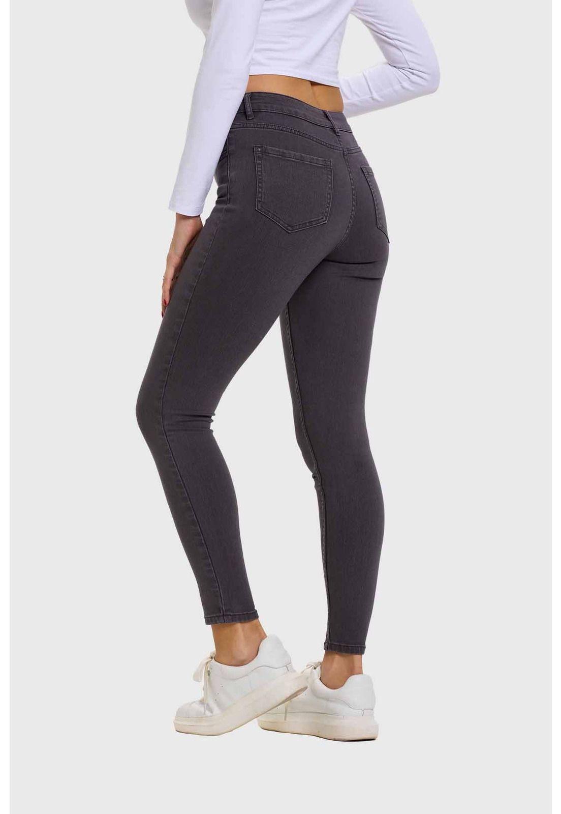 Jeans Mujer Super Skinny Emilia Gris - ll-2