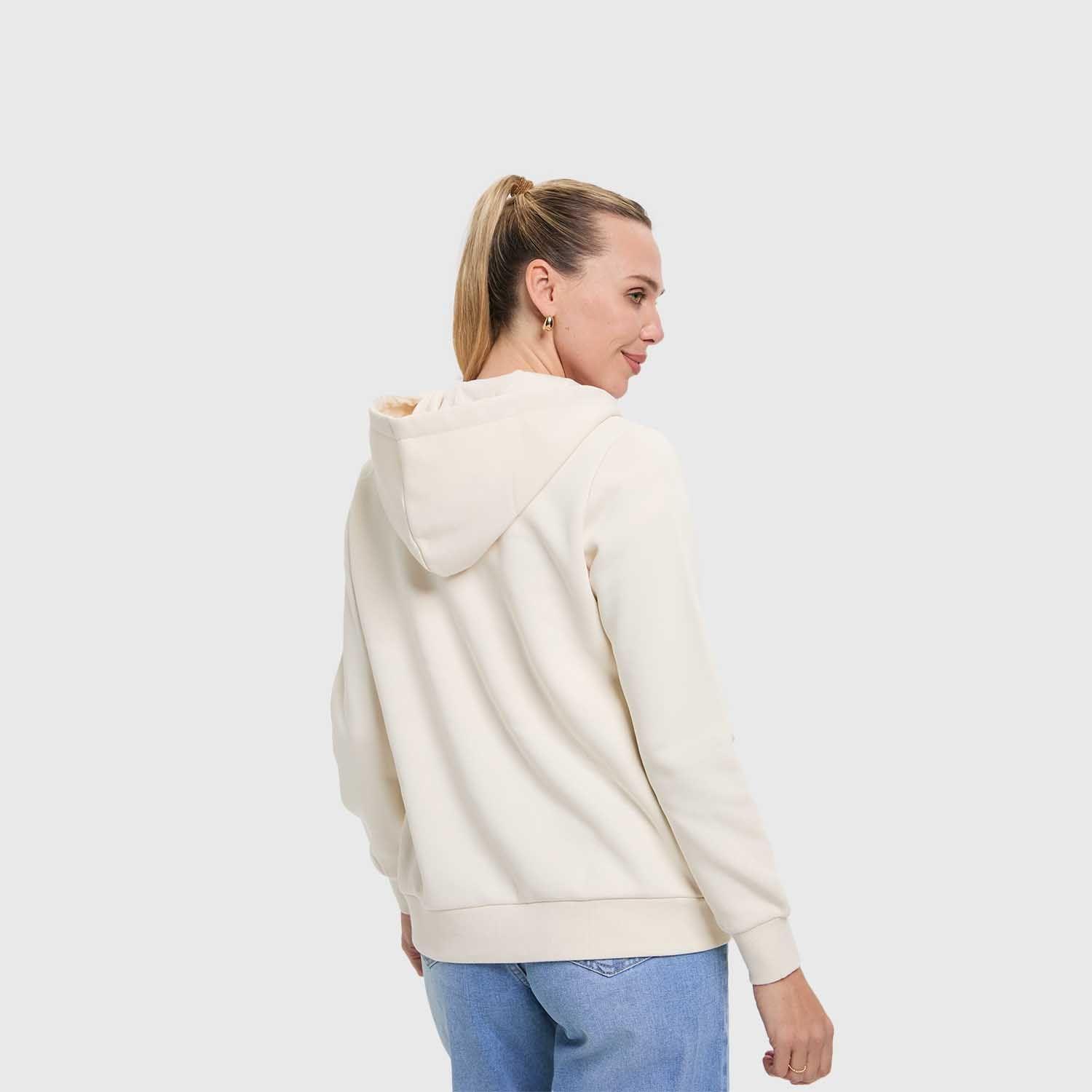 Polerón Mujer Hoodie Full Zipper Crudo Fashion's Park-2