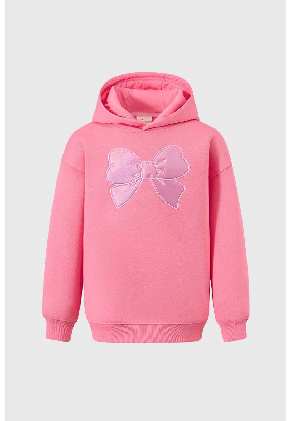 Polerón Niña Rosado-0