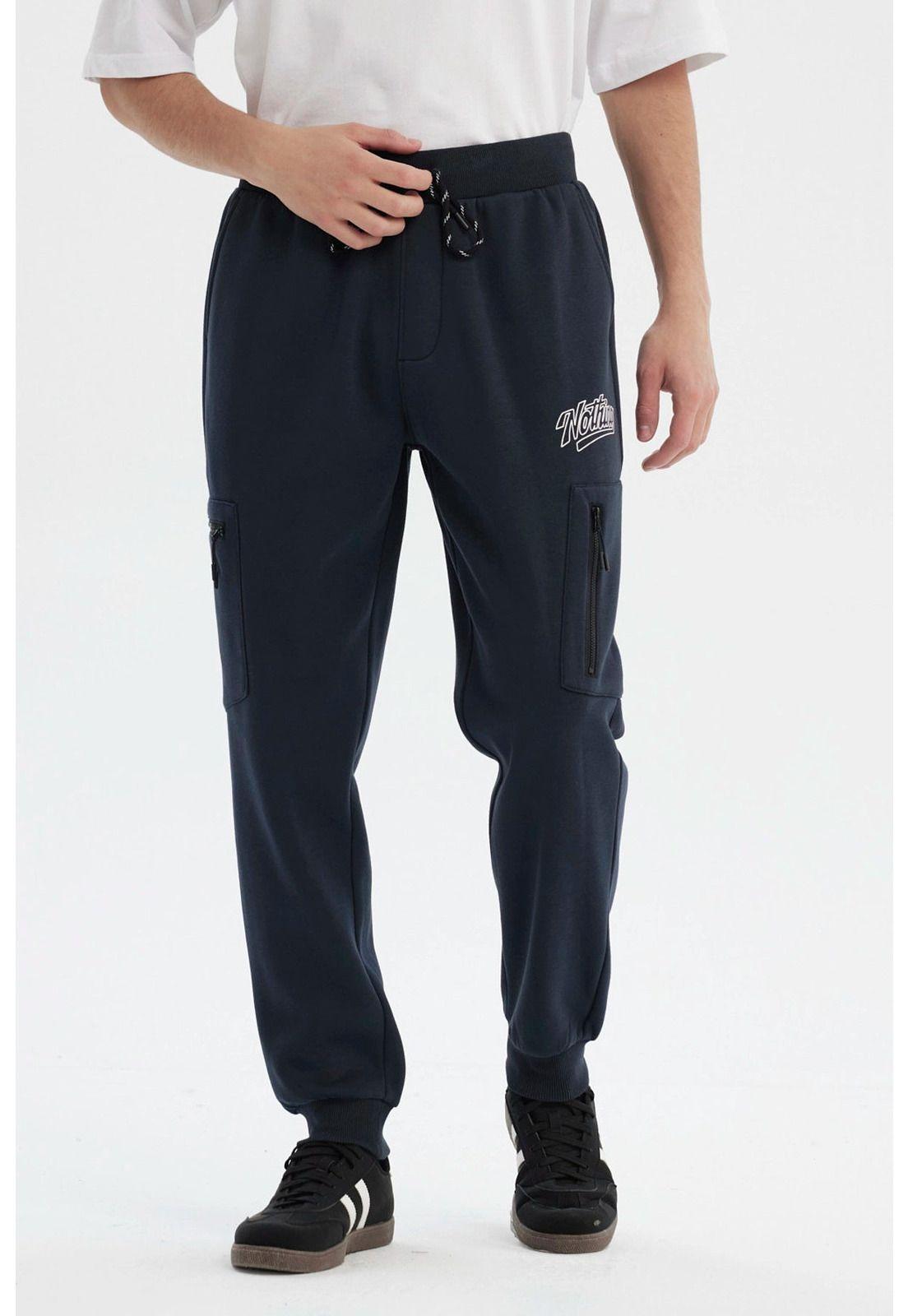 Pantalón Buzo Hombre Pitillo Marengo - ll-0