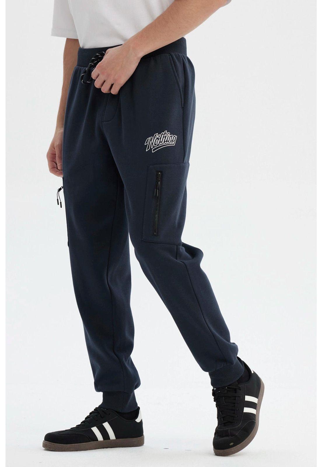 Pantalón Buzo Hombre Pitillo Marengo - ll-1