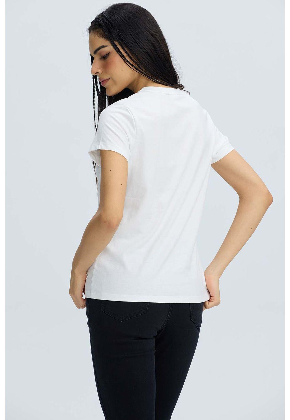 Polera Mujer Básica Print Crudo-2