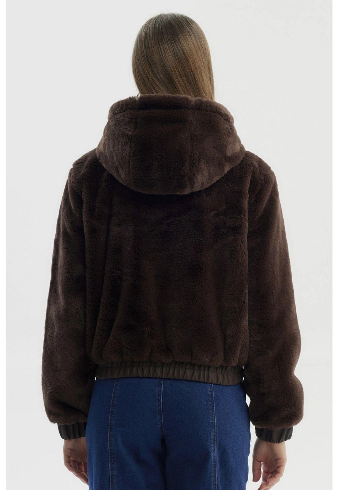 Chaqueta Mujer Juvenil Chocolate-2